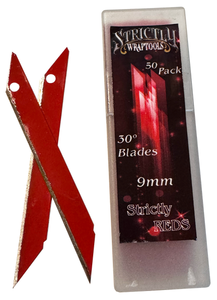 30º 9mm 50pk Red Coated Replacement Blades – Strictly Wrap Tools