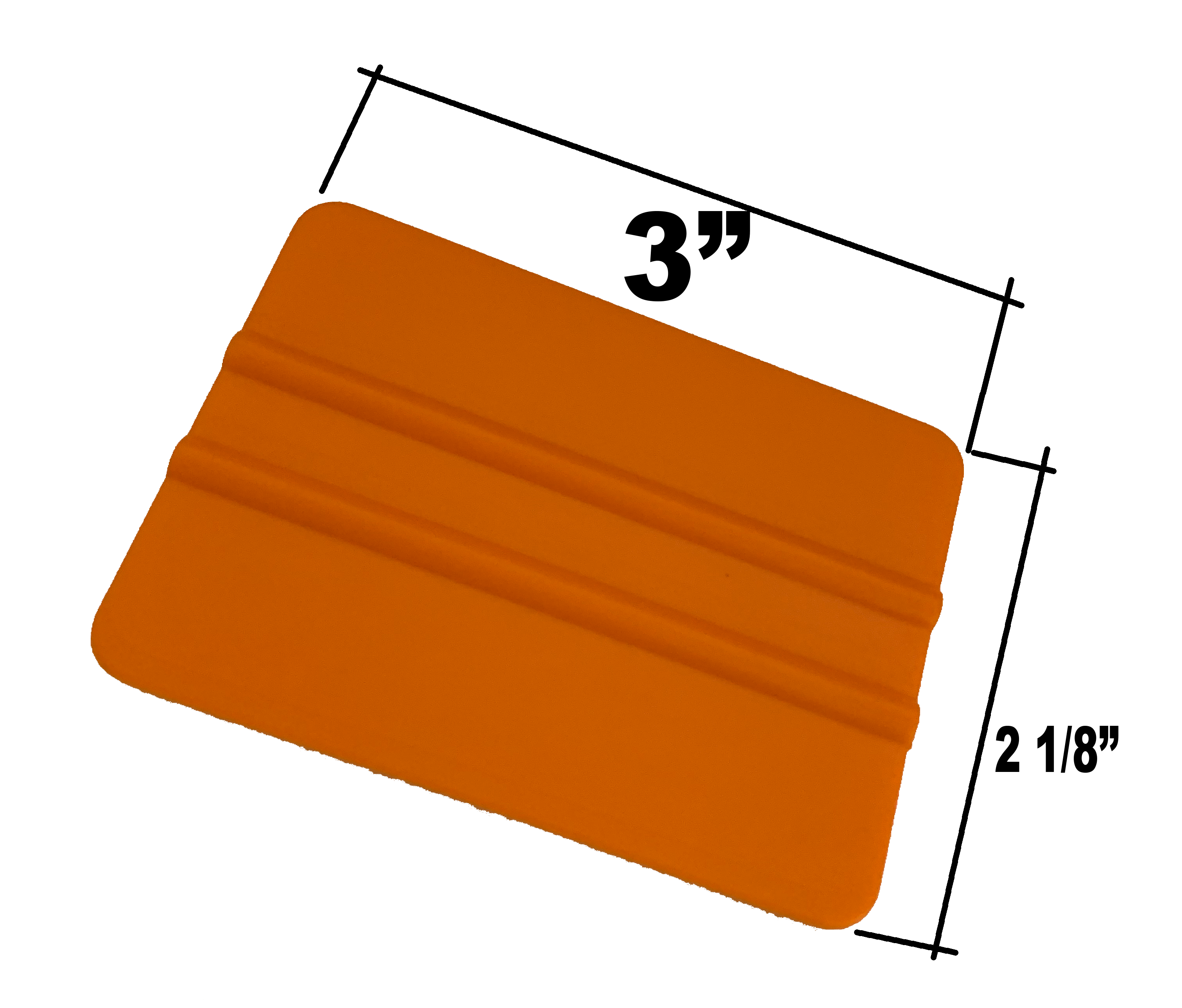 Small flexible orange squeegee