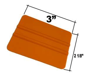 Small flexible orange squeegee
