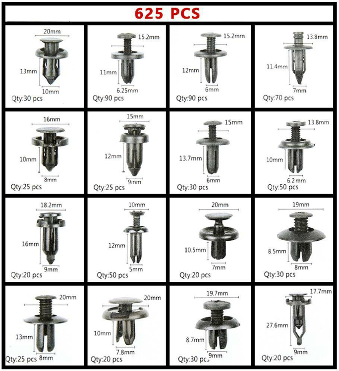 Automotive exterior clips